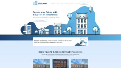 The 365 Invest homepage