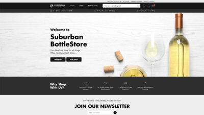 The Suburban Bottle Store homepage